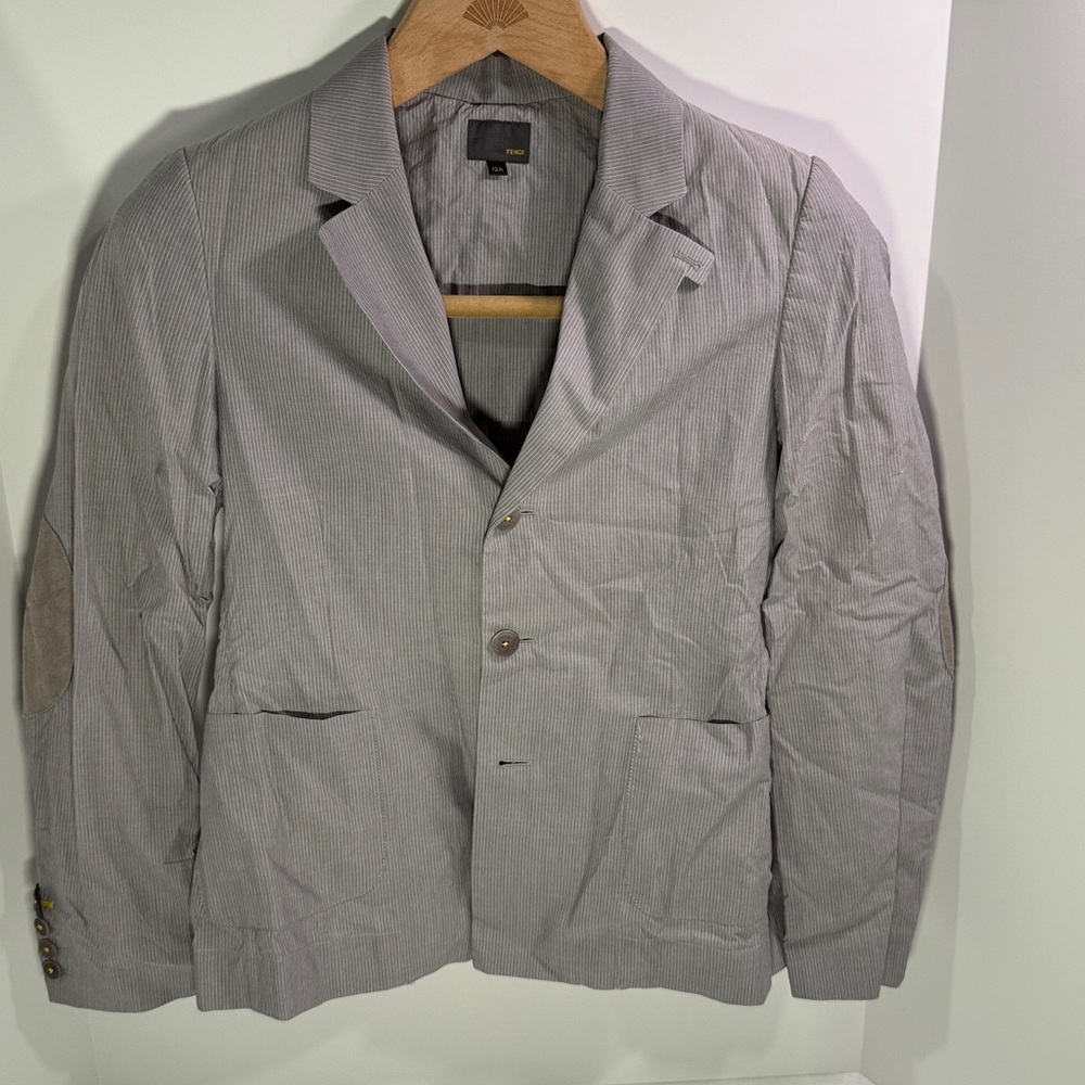 Fendi Gray Pinstripe Jacket